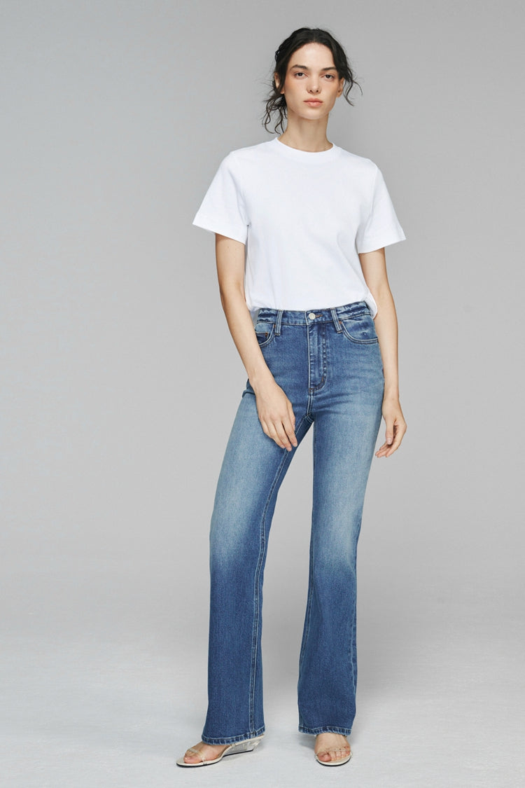 High Rise Bootcut Jeans Barbara HJ004