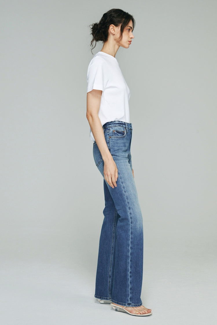 Barbara High Rise Bootcut Jeans Stretch Denim HJ004