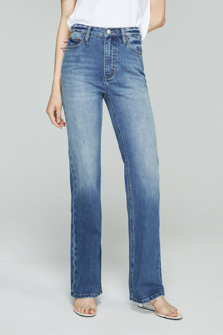 Barbara High Rise Bootcut Jeans Stretch Denim HJ004