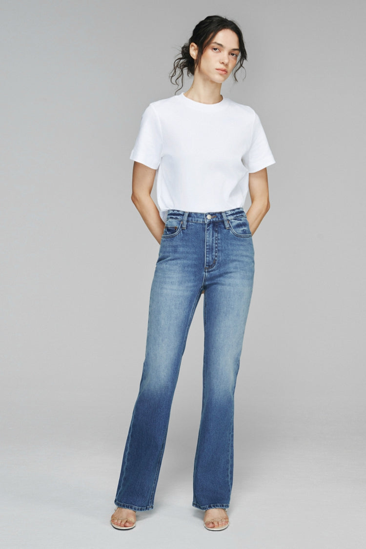 High Rise Bootcut Jeans Barbara HJ004