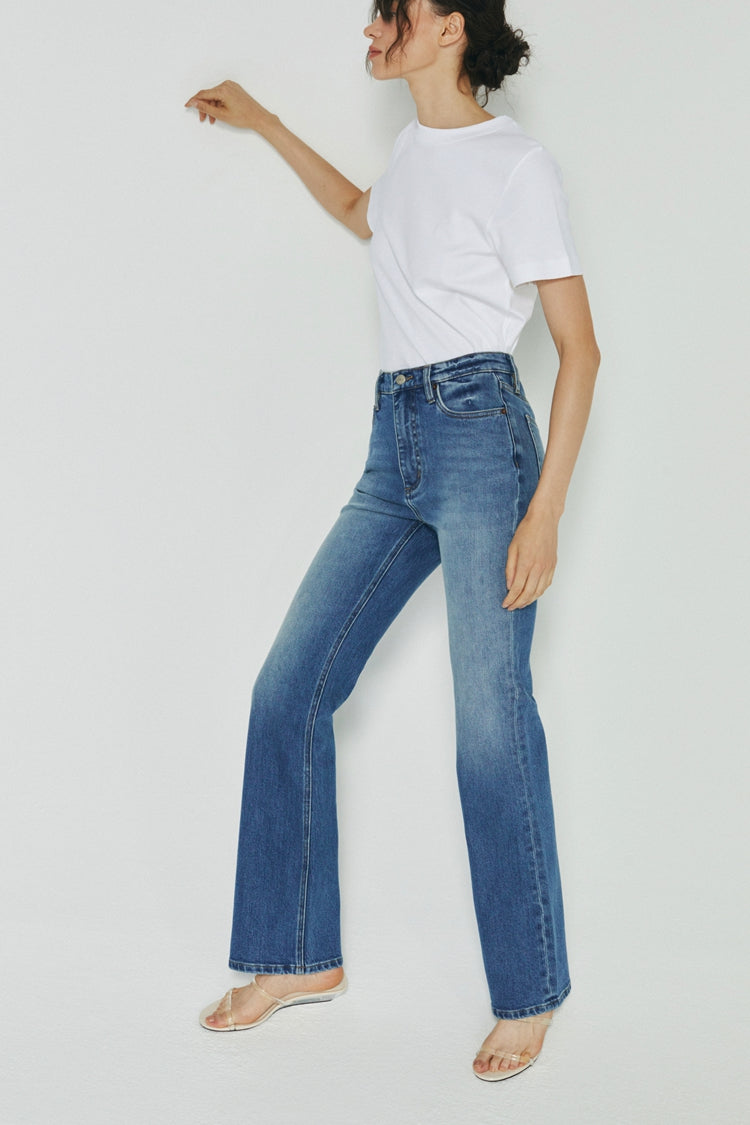 Barbara High Rise Bootcut Jeans Stretch Denim HJ004