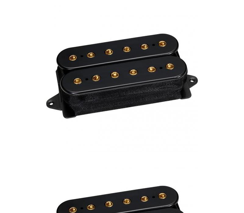DiMarzio DP215 Evo 2 Humbucker Bridge Pickup F-spaced, Black with gold poles - NEW