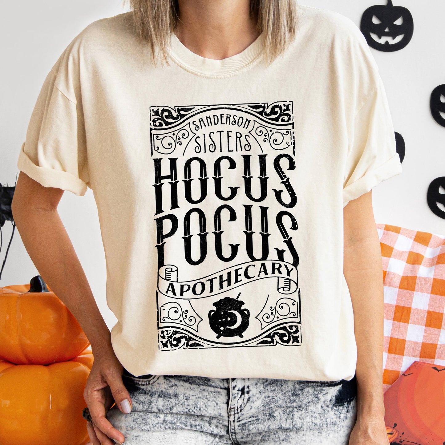 Hocus Pocus Retro Halloween Comfort Colors Tshirt