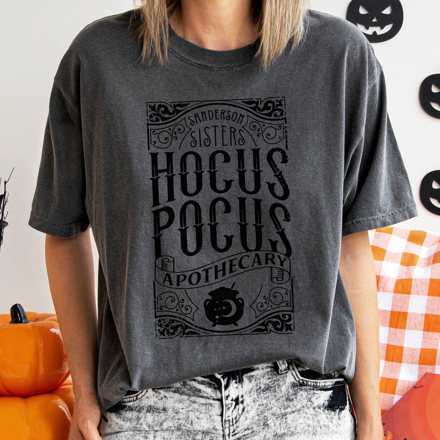 Hocus Pocus Retro Halloween Comfort Colors Tshirt