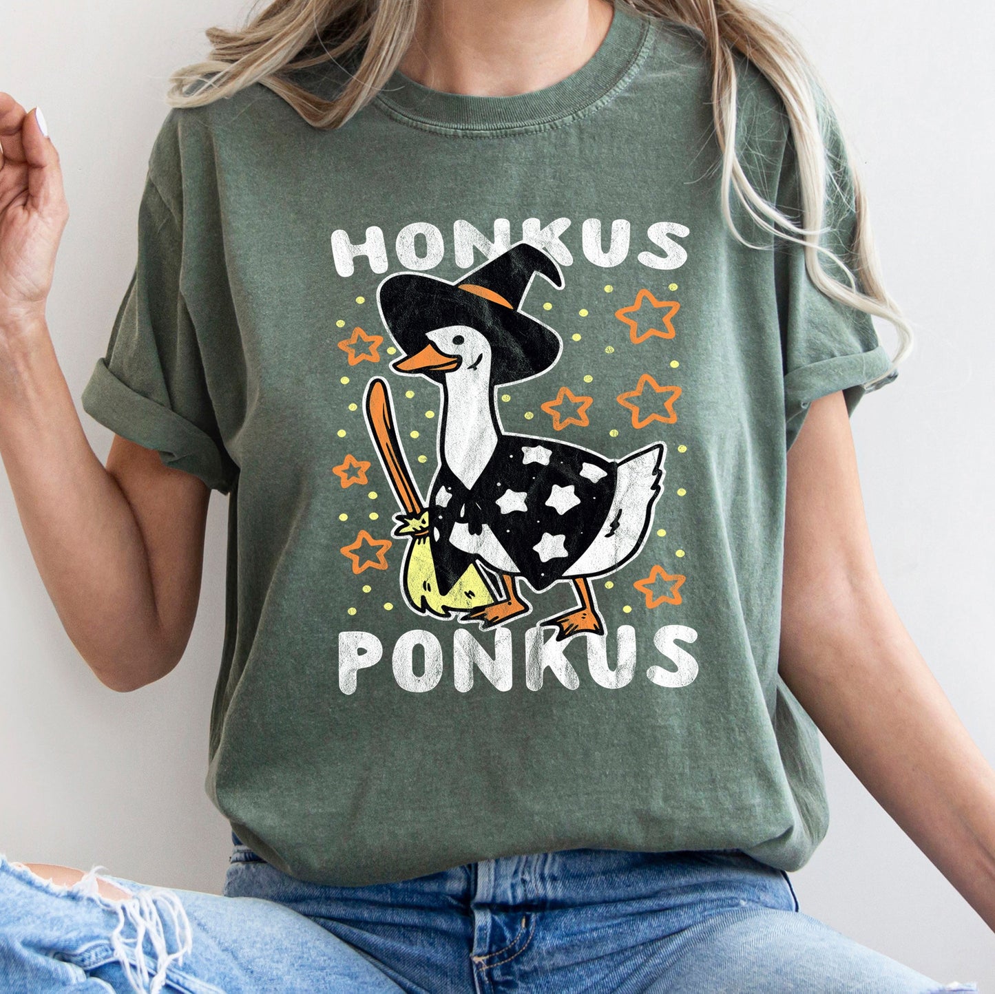 Retro Halloween Comfort Colors T-shirt Honkus Ponkus