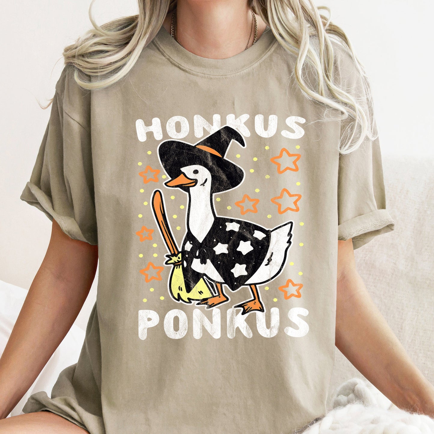 Retro Halloween Comfort Colors T-shirt Honkus Ponkus