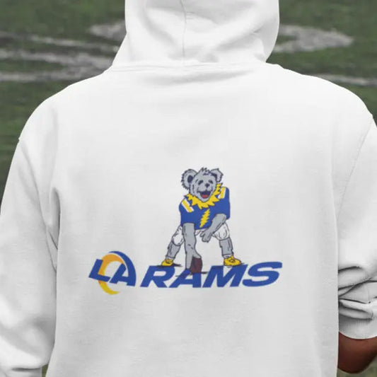 Los Angeles Rams Dancing Bear Unisex Hoodie Two-Sided The Gridiron Collection