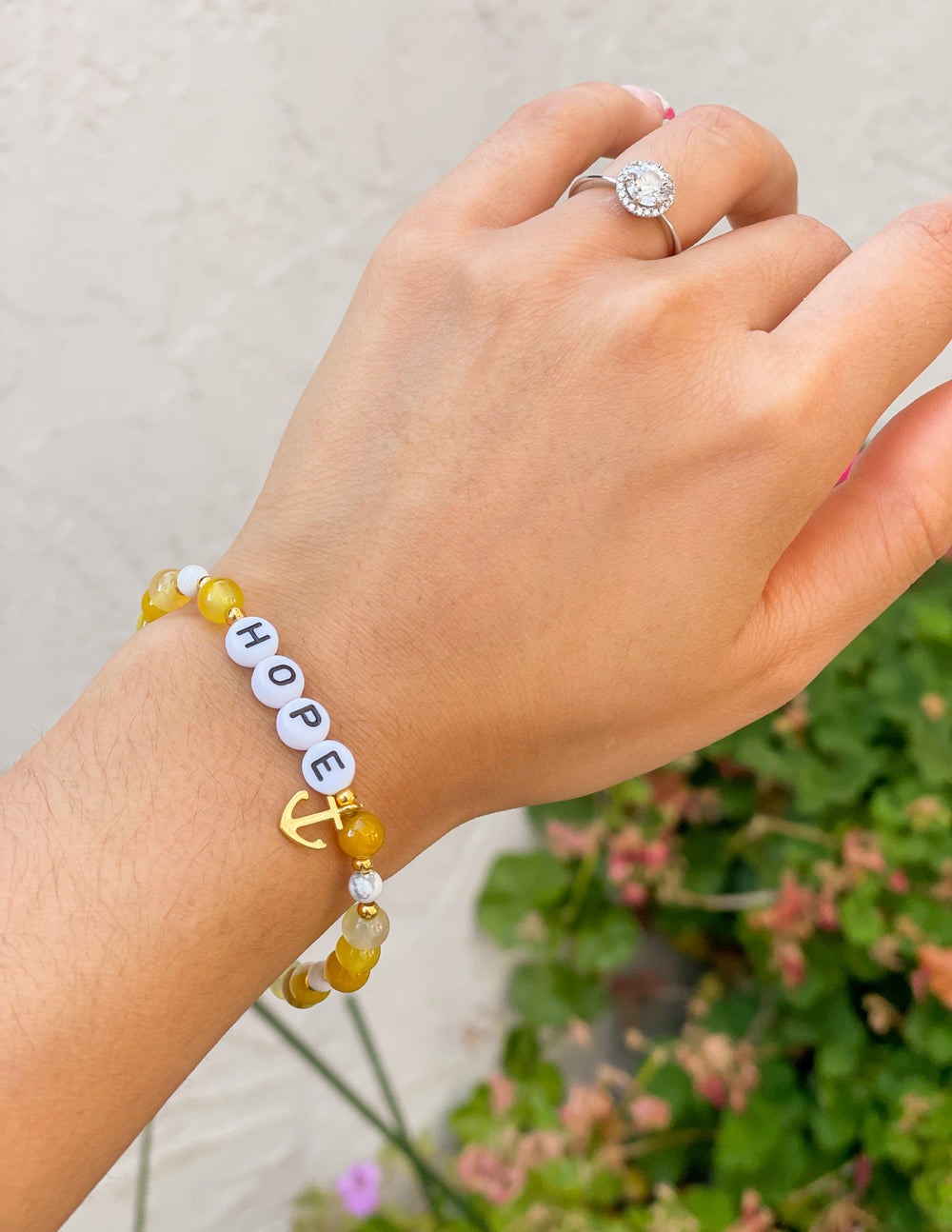 Hope Middle Name Letter Bracelet Callie Shinoda