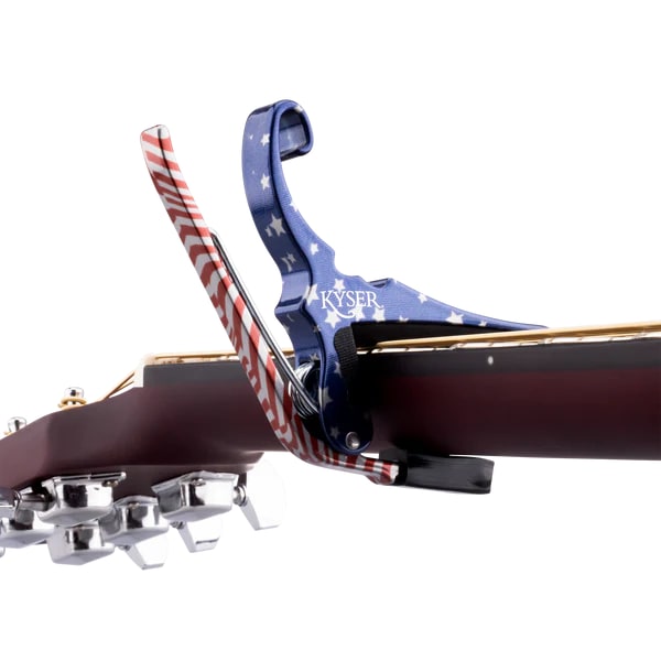 Kyser Quick-Change Capo - Stars and Stripes,NEW