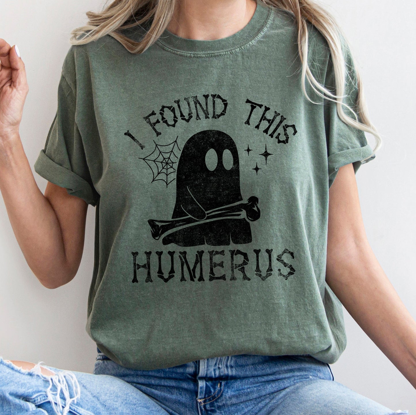 I Found This Humerus Retro Halloween Comfort Colors T-shirt