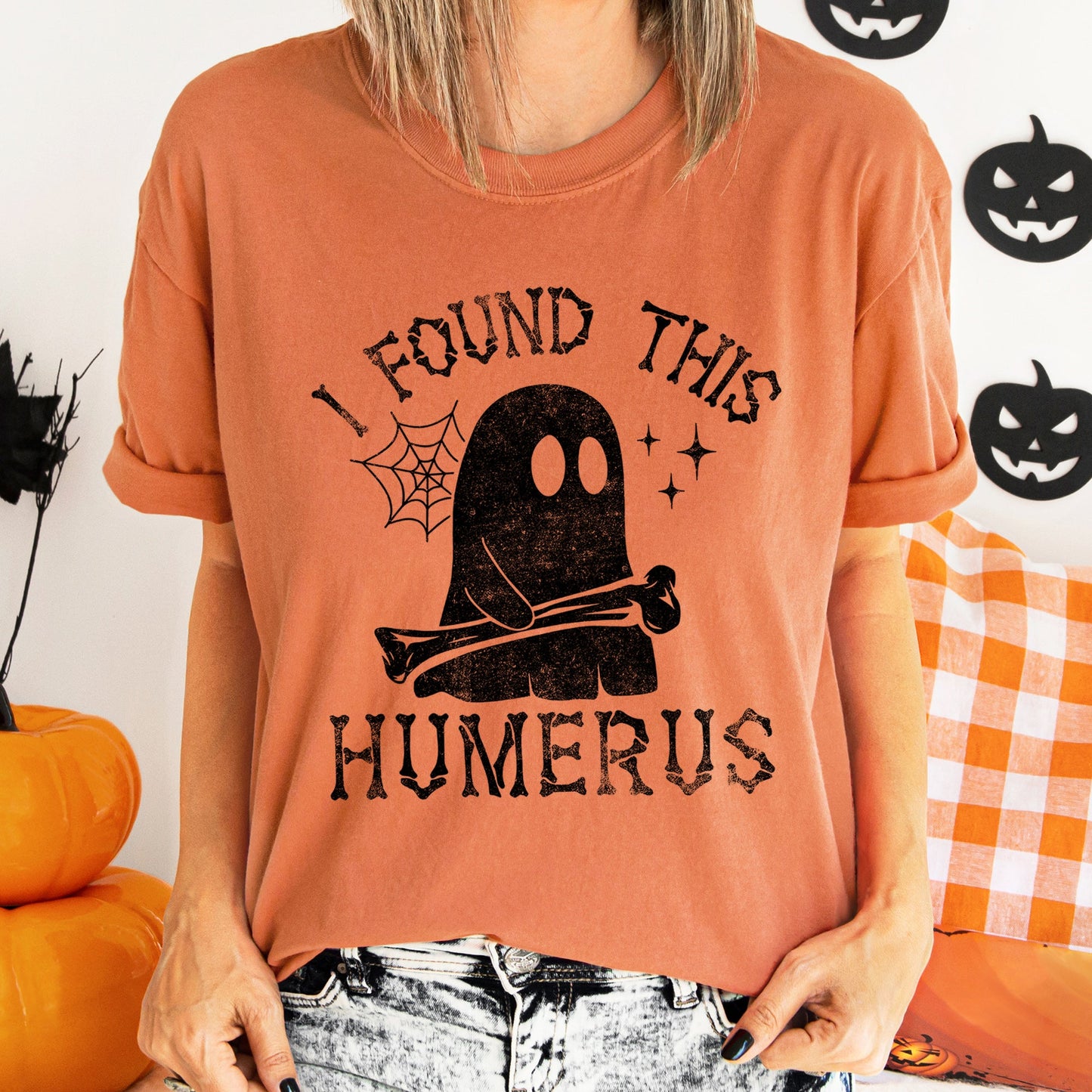 I Found This Humerus Retro Halloween Comfort Colors T-shirt