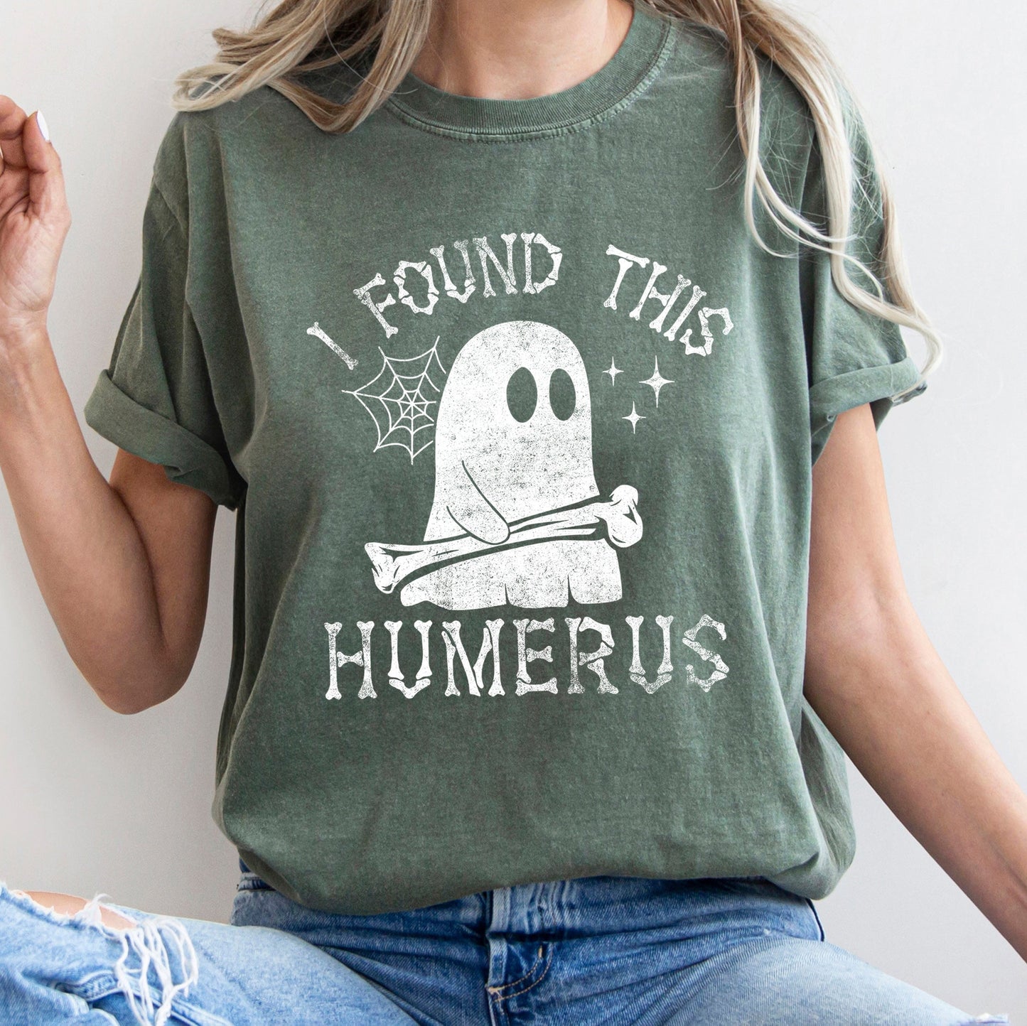 I Found This Humerus Retro Halloween Comfort Colors Tshirt