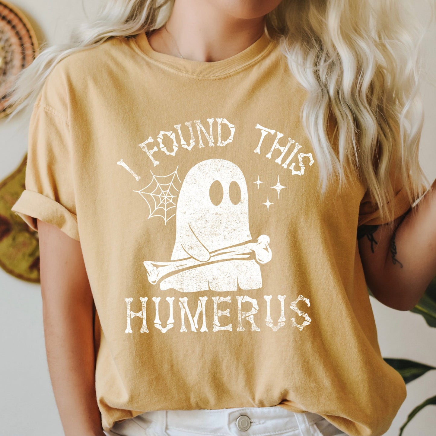 I Found This Humerus Retro Halloween Comfort Colors Tshirt