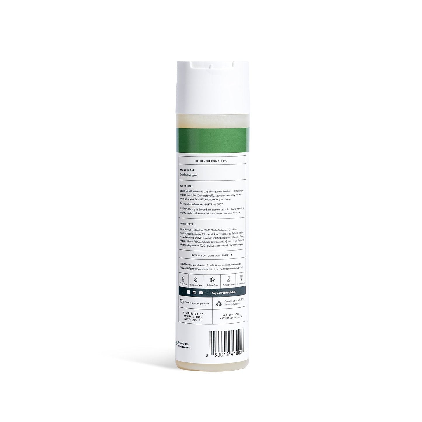 Hydrating Avocado Kiwi Shampoo Sulfate-Free Hydrating Shampoo NaturAll