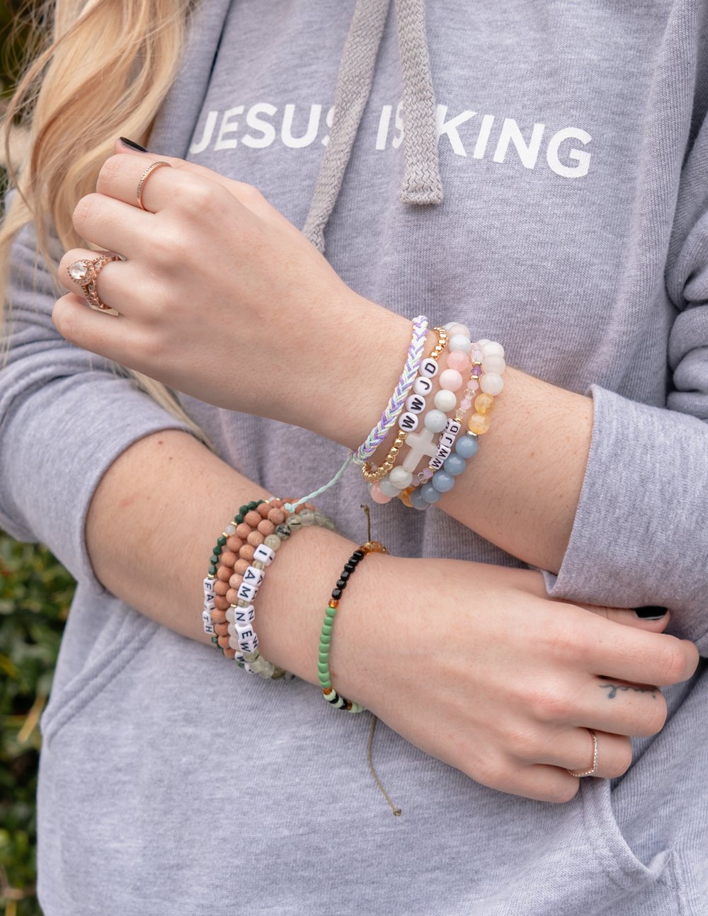New Letter Bracelet Inspirational Jewelry Elevated Faith