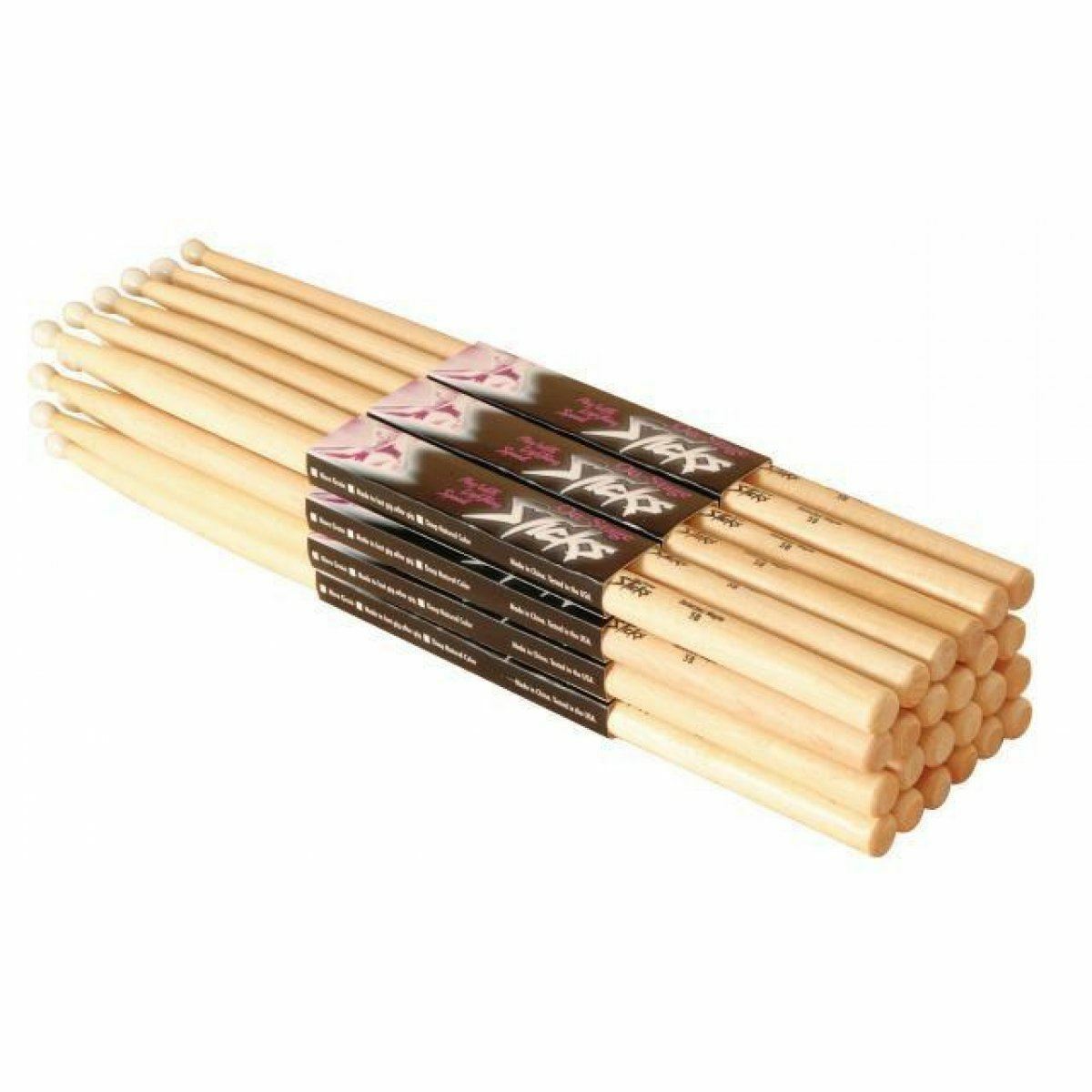 Maple 5A Nylon Tip Drumsticks 12-pair On-Stage