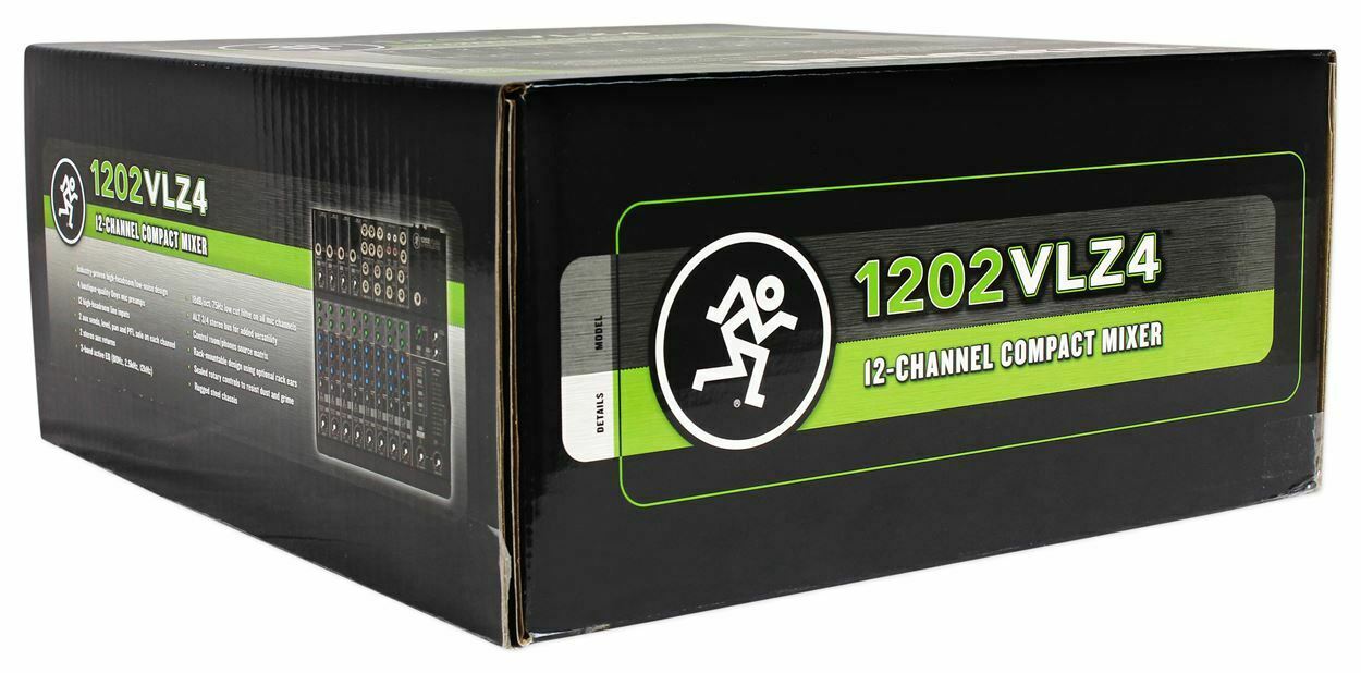 Mackie 1202VLZ4 60dB Gain 12-channel Soundboard Mixing Console Mixer