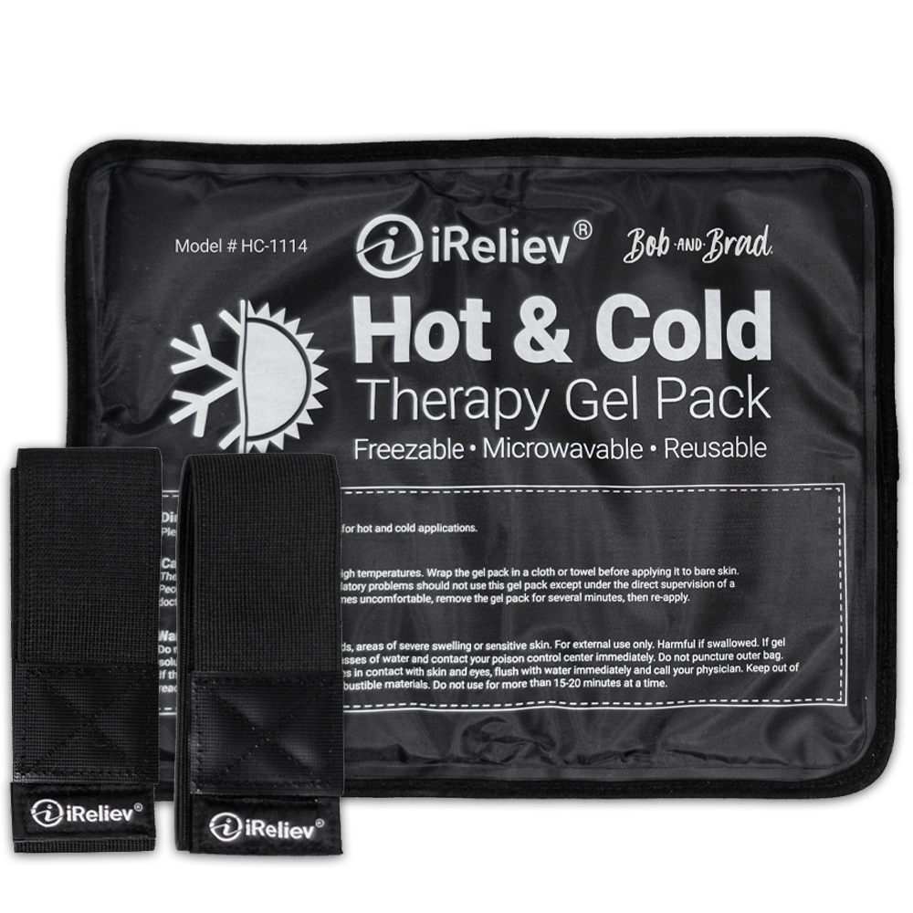 Reusable Hot and Cold Therapy Gel Pack with Securement Straps