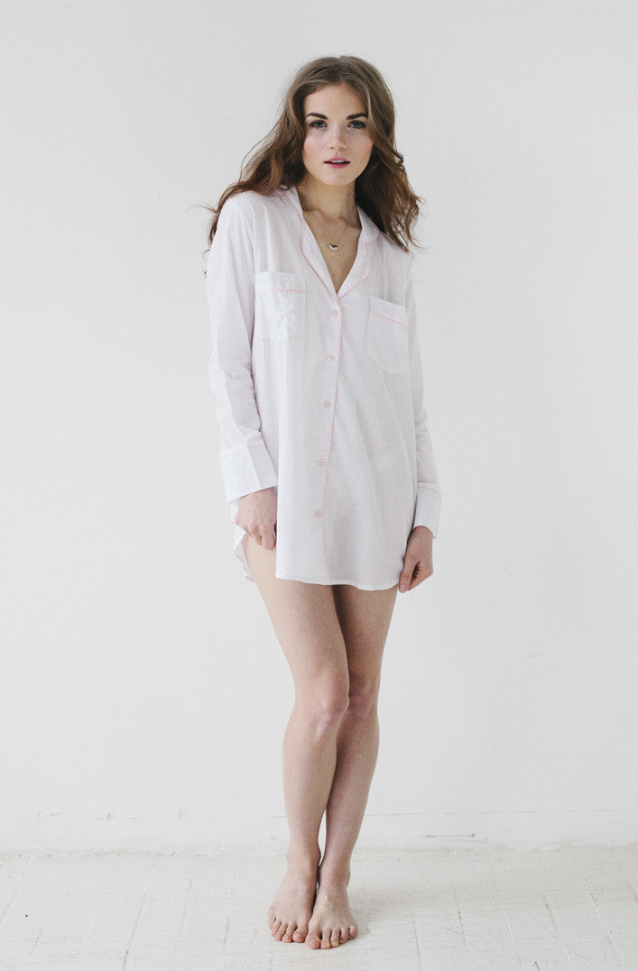 Classic Woven Cotton Sleep Shirt