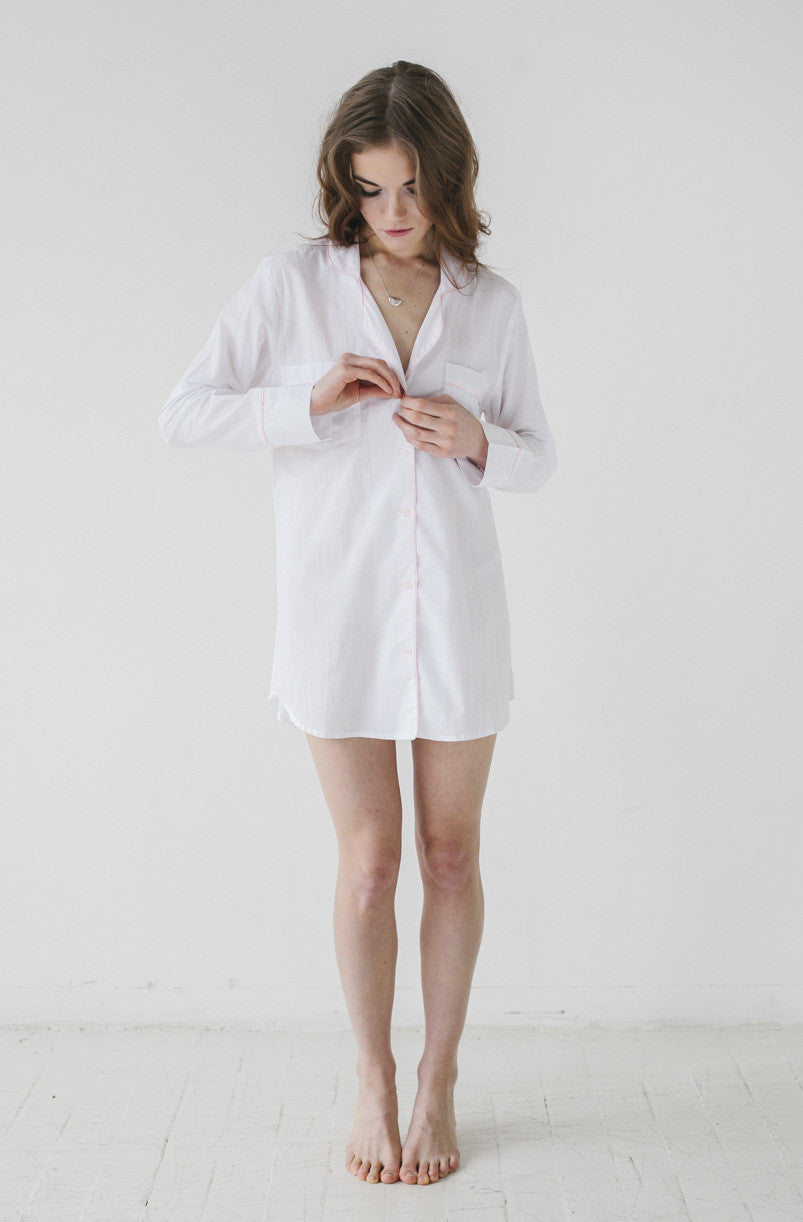 Classic Woven Cotton Sleep Shirt