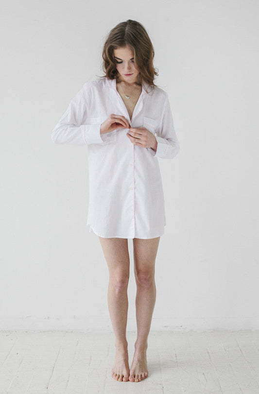 Classic Woven Cotton Sleep Shirt