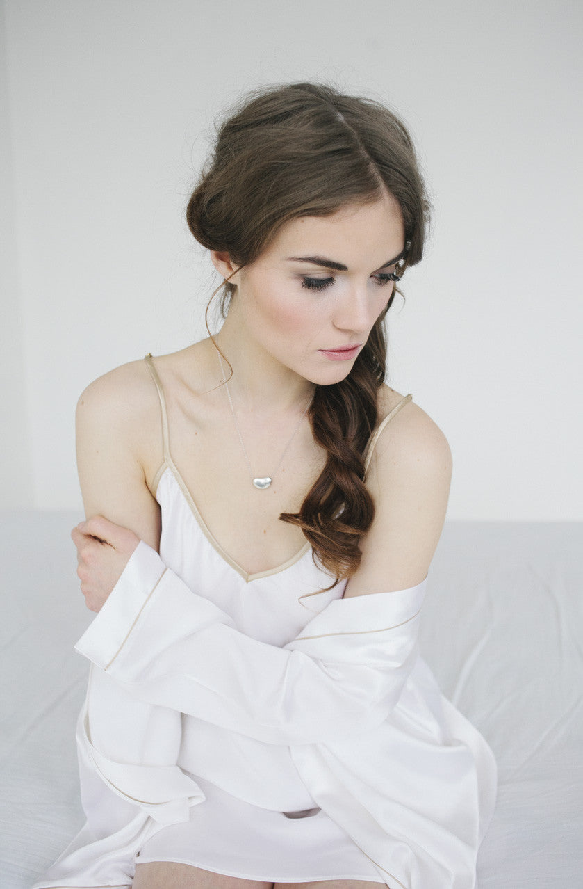 Silk Shiny Satin Robe Classic Silk Robe