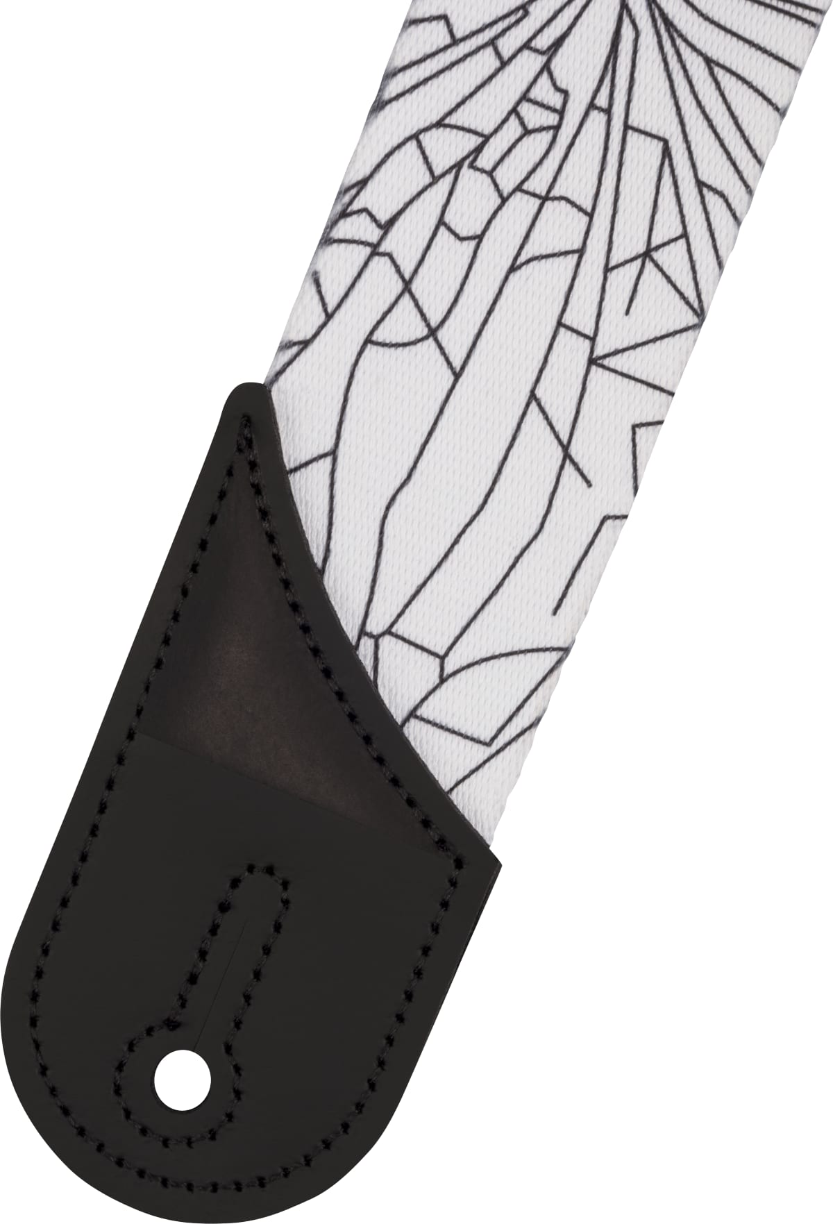 Jackson® Craca Jackson Cracked Mirror Guitar Strap, Adjustable, White- New