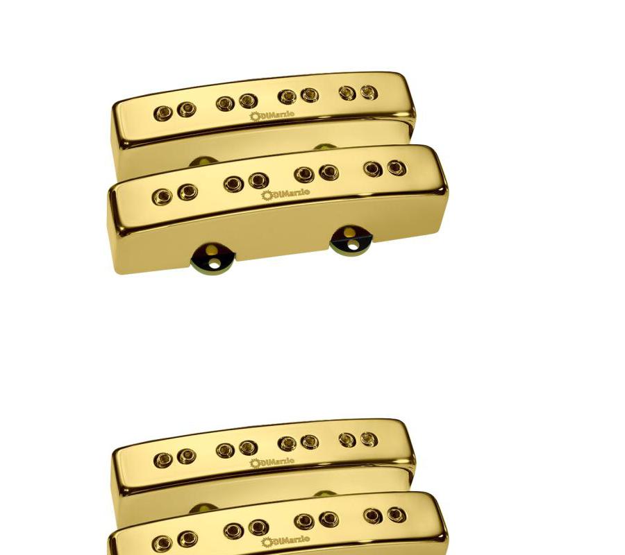 DiMarzio Gold Cover Relentless JTM Bass Pair Pickup