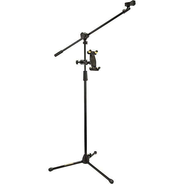 Hercules Adjustable Microphone Stand with Phone & Tablet Holder MS436B