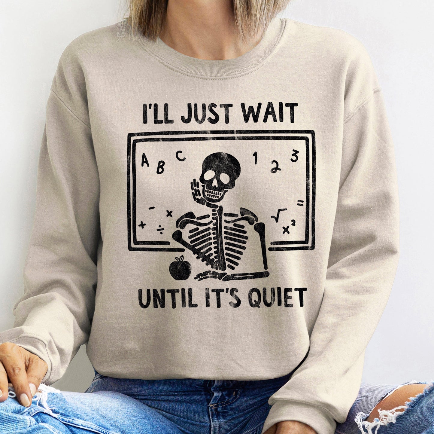 I'll Just Wait Halloween Sweatshirt Unisex Pullover