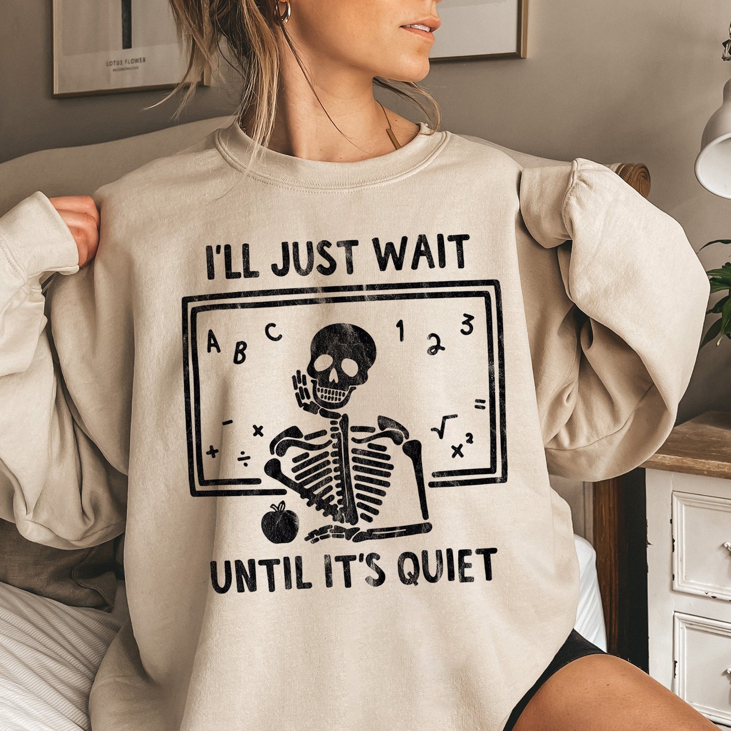 I'll Just Wait Halloween Sweatshirt Unisex Pullover