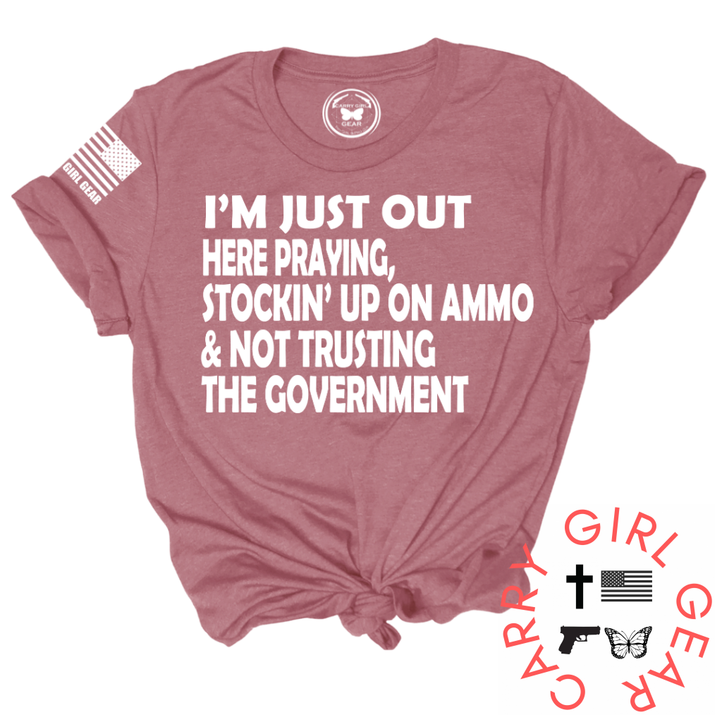 I'm Just Out Here Tee True to Size Lightweight Cotton Tee