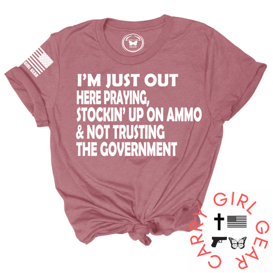 I'm Just Out Here Tee True to Size Lightweight Cotton Tee