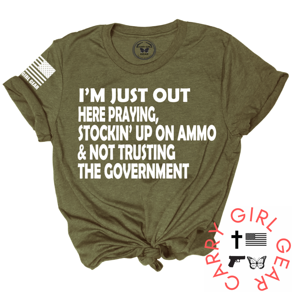 I'm Just Out Here Tee True to Size Lightweight Cotton Tee