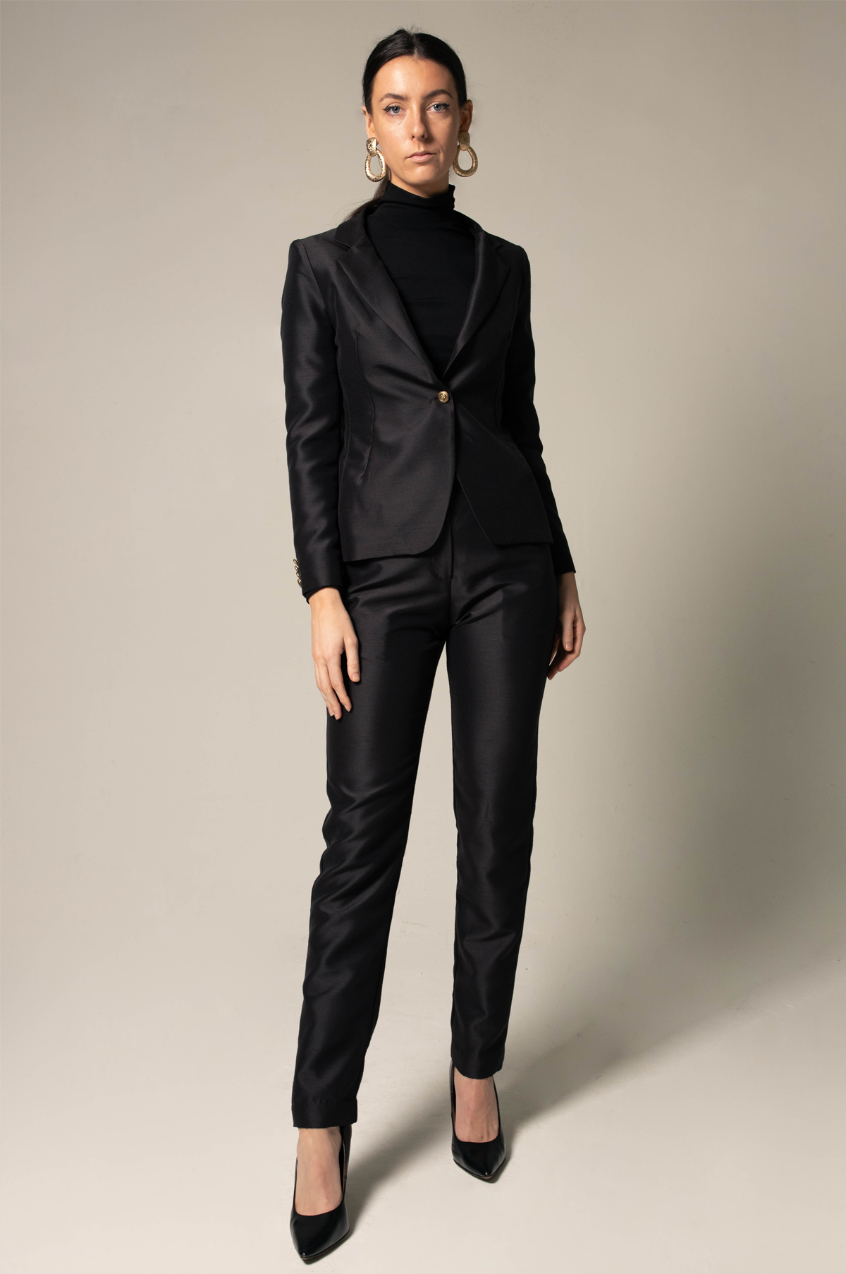 Black Tailored Womens Blazer Suit Le Réussi