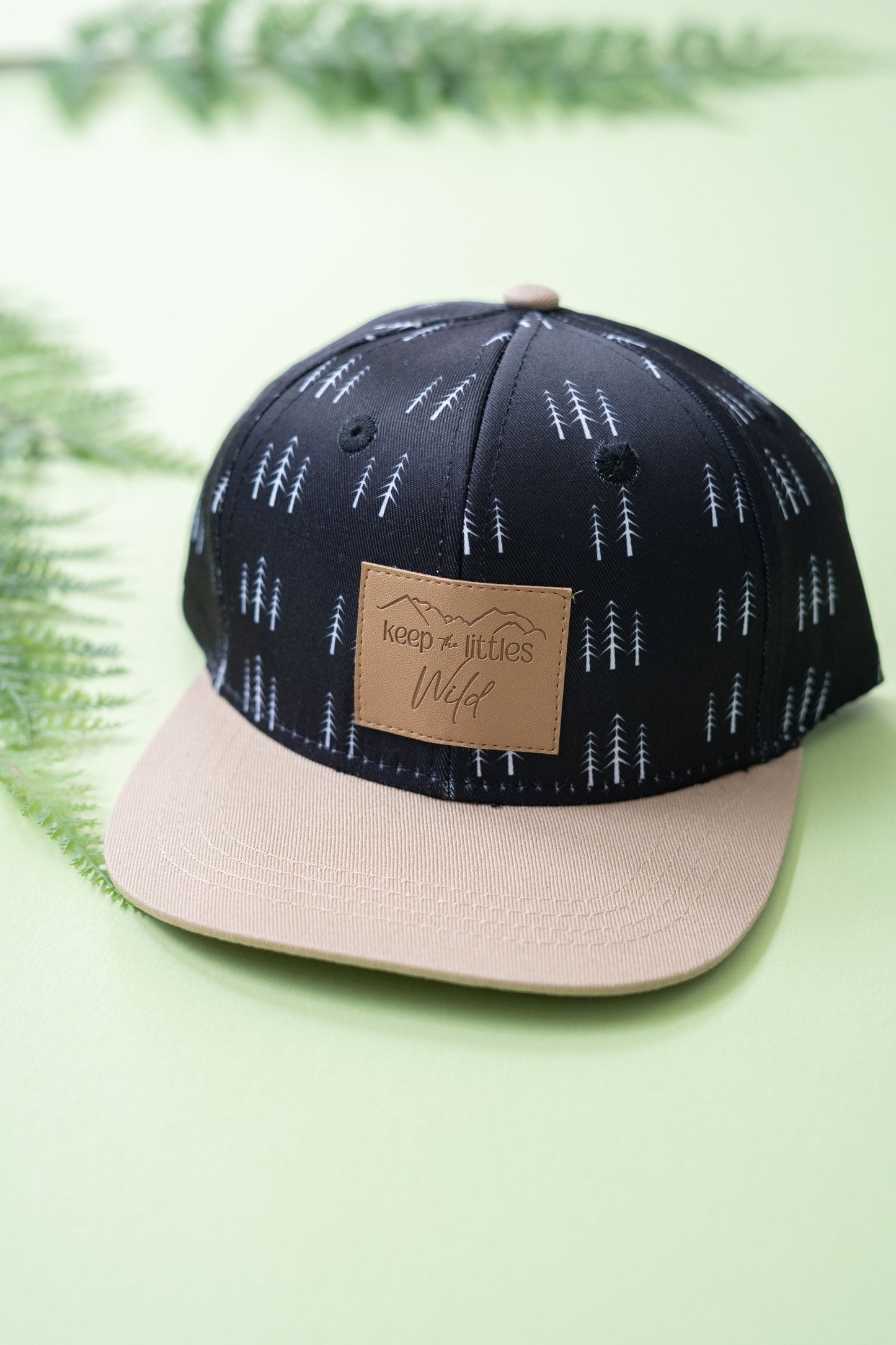 Black Forest Leather Patch Snapback Hat Kids