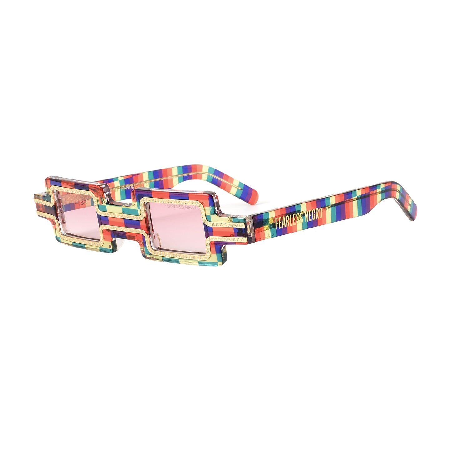 UV Protection Clear Lens Sunglasses Creator Limited Edition EENY EYEWEAR x FEARLESS NEGRO