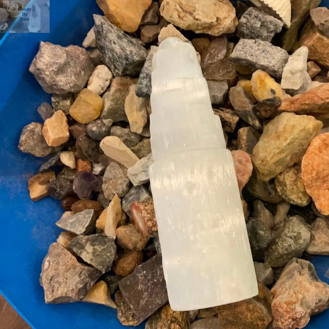 Selenite Natural Tower Crystal Healing Decor