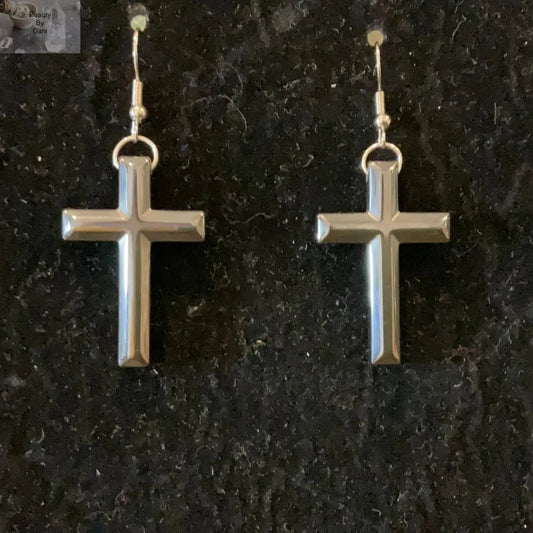 Hematite Confidence Earrings Hypoallergenic Posts Beauty by Dani