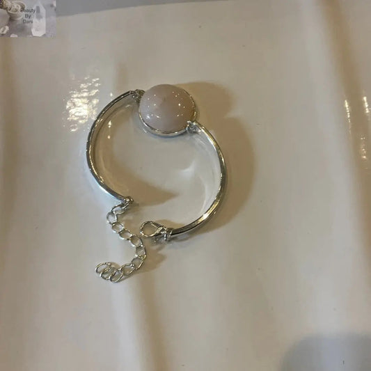 Rose Quartz Genuine Beaded Bracelet