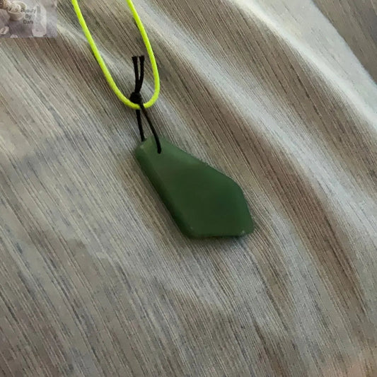 Aventurine Polished Pendant Necklace Prosperity and Leadership
