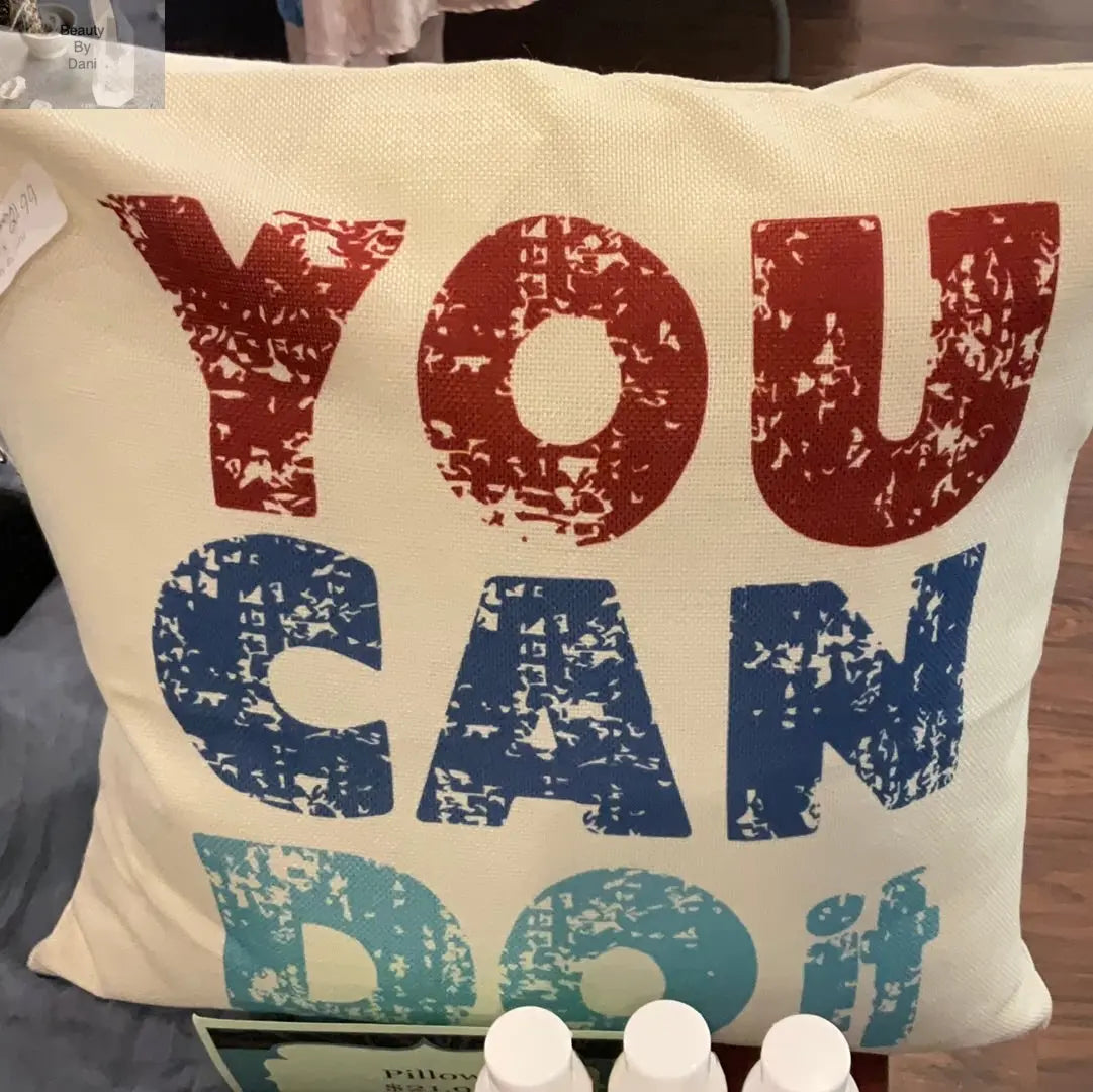Inspirational Cotton Comfort Pillow Beauty by Dani