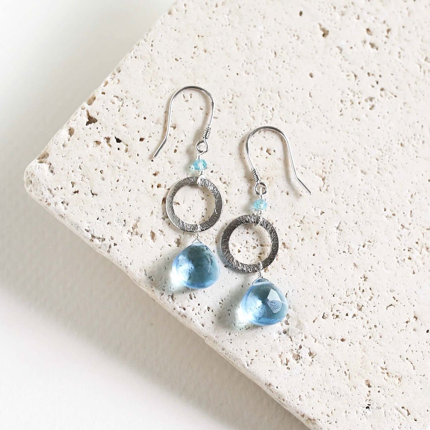 Aquamarine Quartz Airie Earring