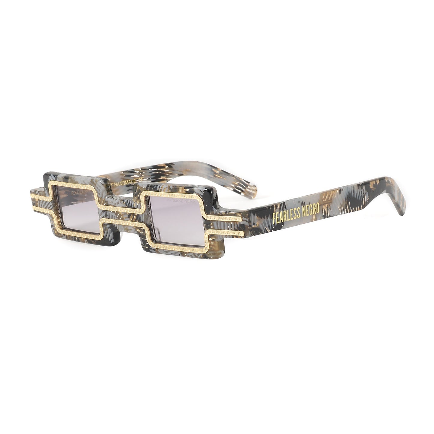 UV Protection Clear Lens Sunglasses Creator Limited Edition EENY EYEWEAR x FEARLESS NEGRO