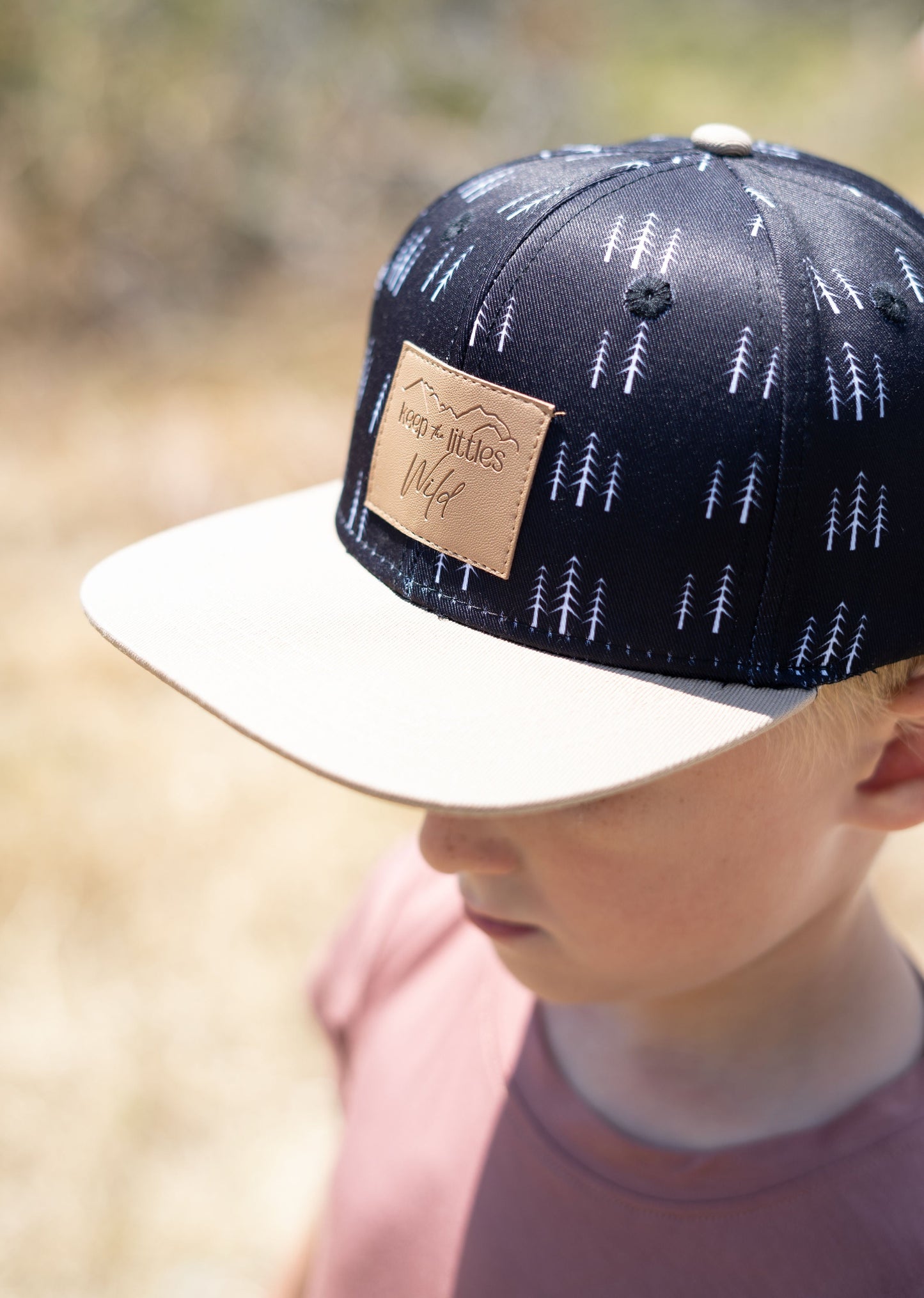 Black Forest Leather Patch Snapback Hat Kids
