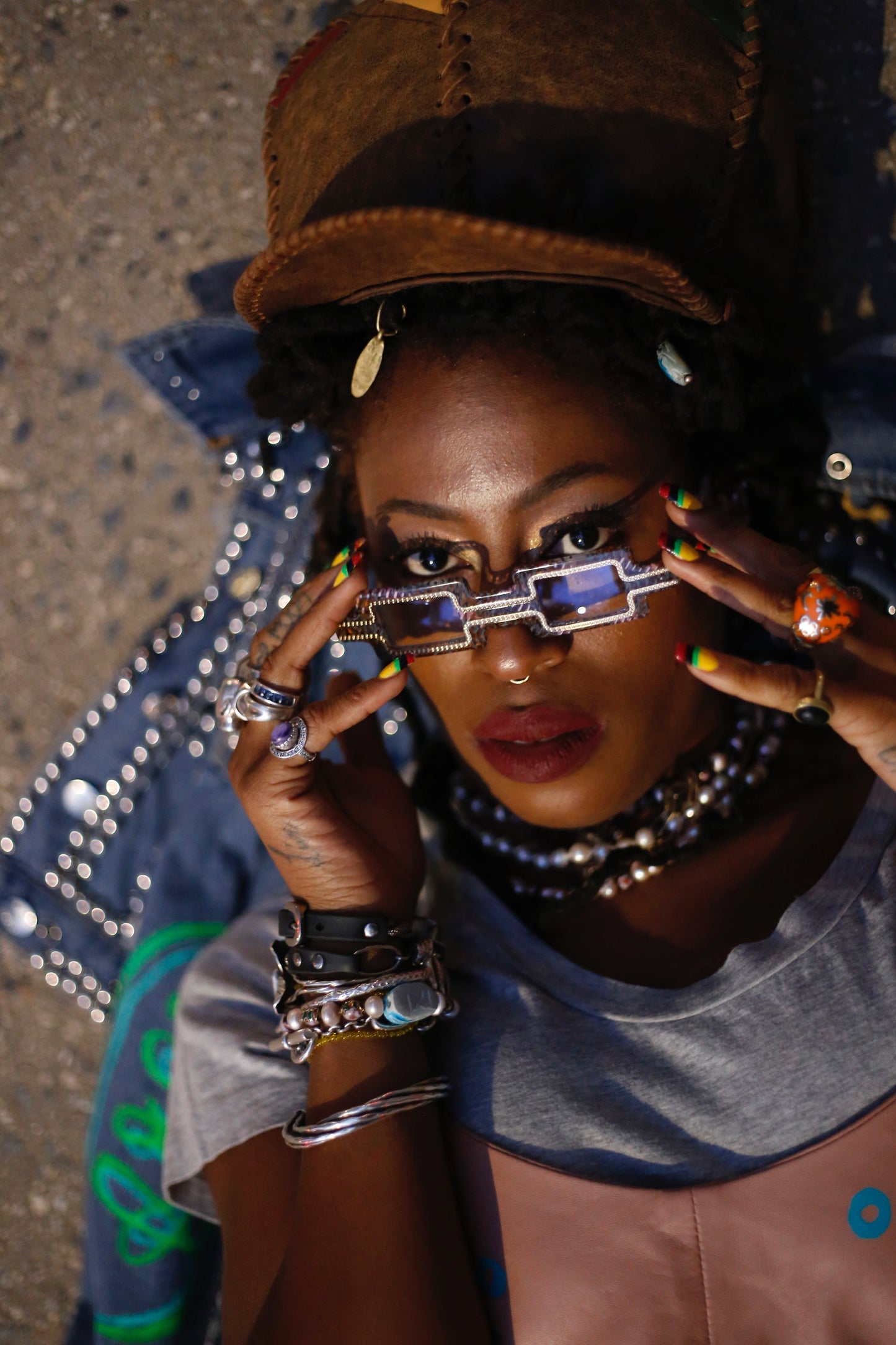 UV Protection Clear Lens Sunglasses Creator Limited Edition EENY EYEWEAR x FEARLESS NEGRO