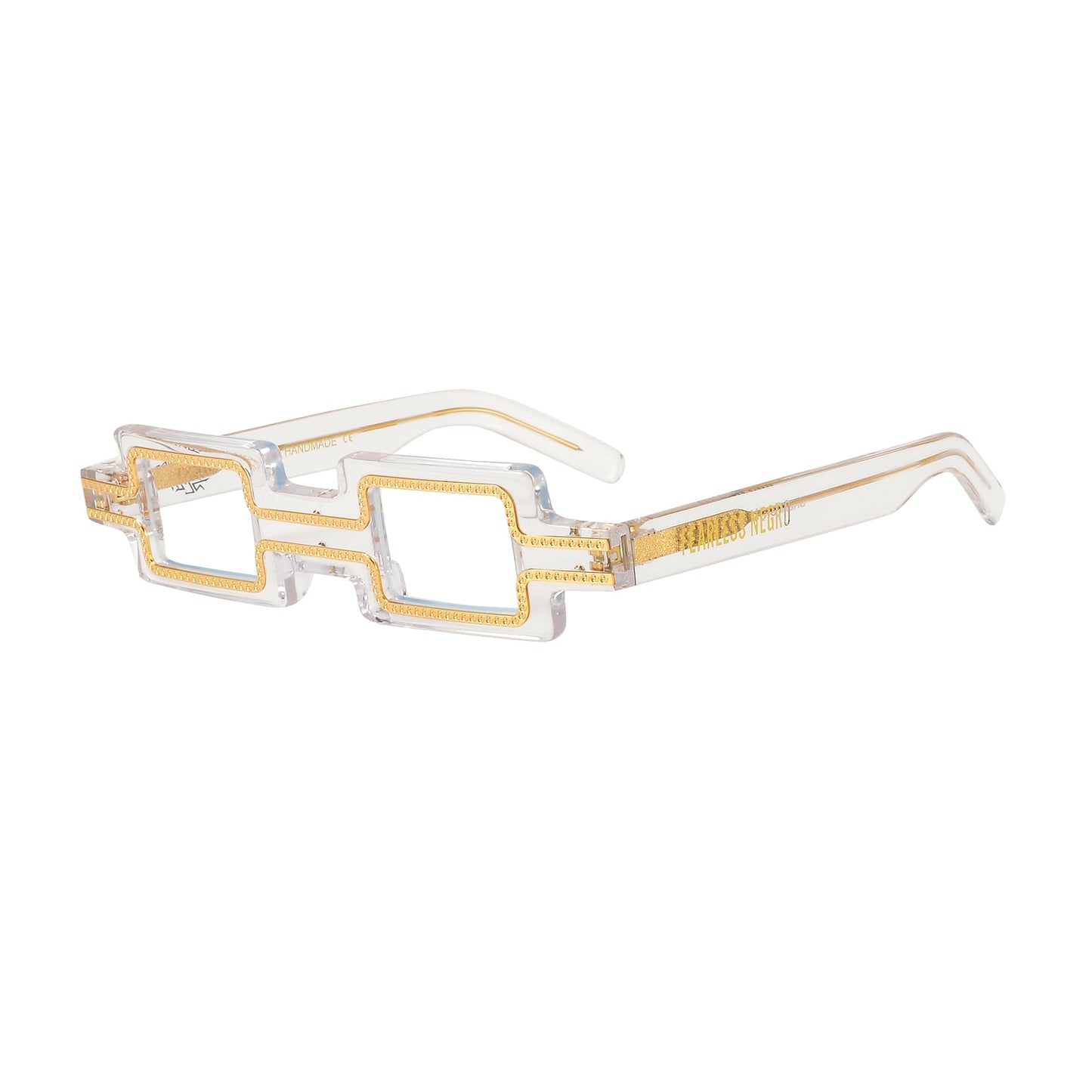 UV Protection Clear Lens Sunglasses Creator Limited Edition EENY EYEWEAR x FEARLESS NEGRO