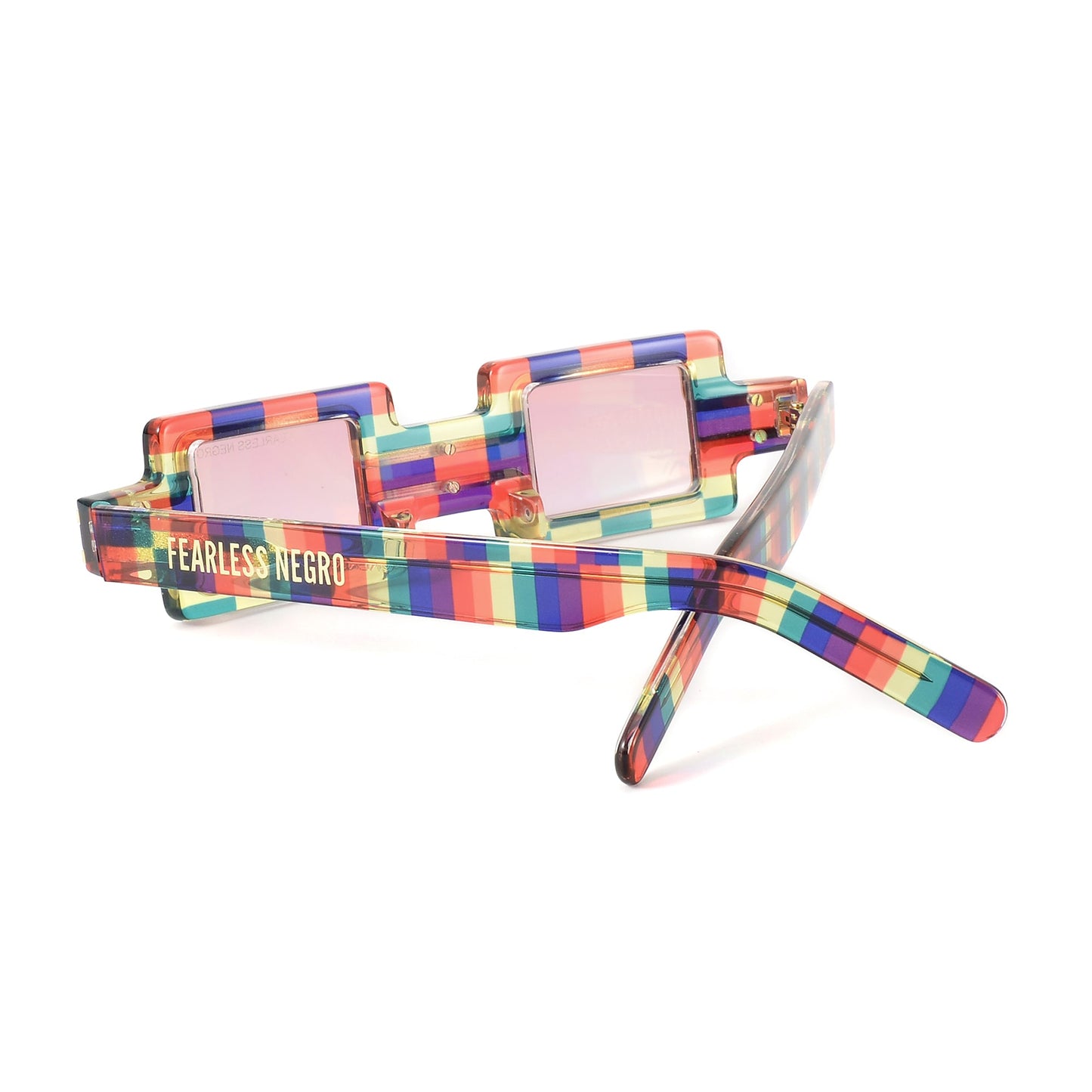 UV Protection Clear Lens Sunglasses Creator Limited Edition EENY EYEWEAR x FEARLESS NEGRO