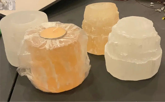 Selenite Purifying Crystal Candle Holder