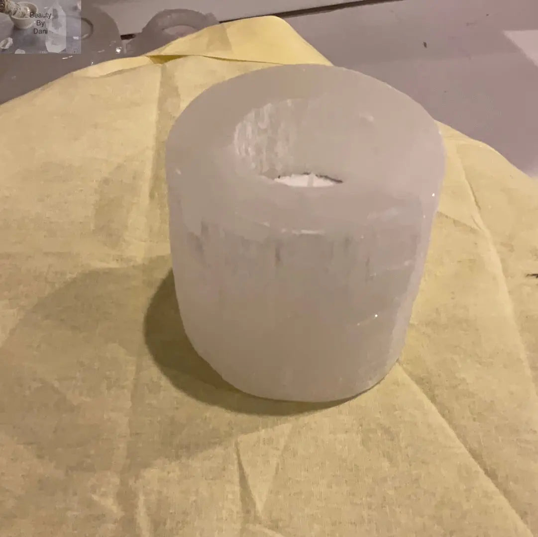 Selenite Purifying Crystal Candle Holder